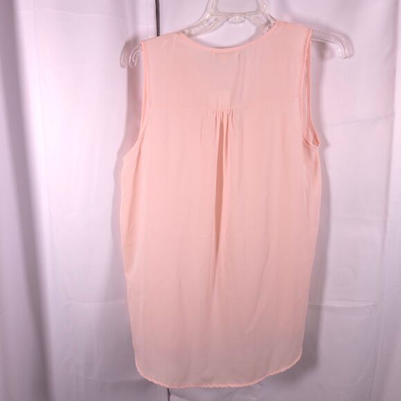 NWT Pleione Womens Medium Pink V-Neck Sleevelss Pajama Top Blouse - Picture 3 of 6